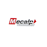 Image du logo de Mecalp qui est rouge, blanc et noir, Mecalp est une entreprise partenaire de Swisstools